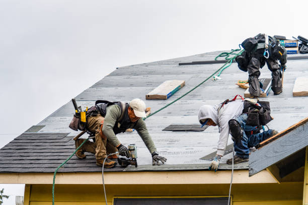 Professional Roofing technician working in Owensville, IN